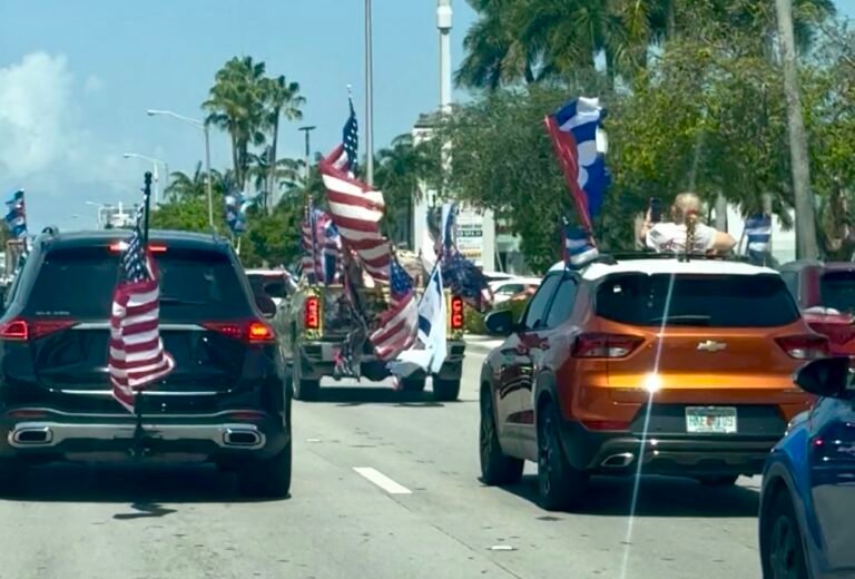 Caravana “Acciones No Palabras” por la libertad de Cuba recorrió el SW de Miami