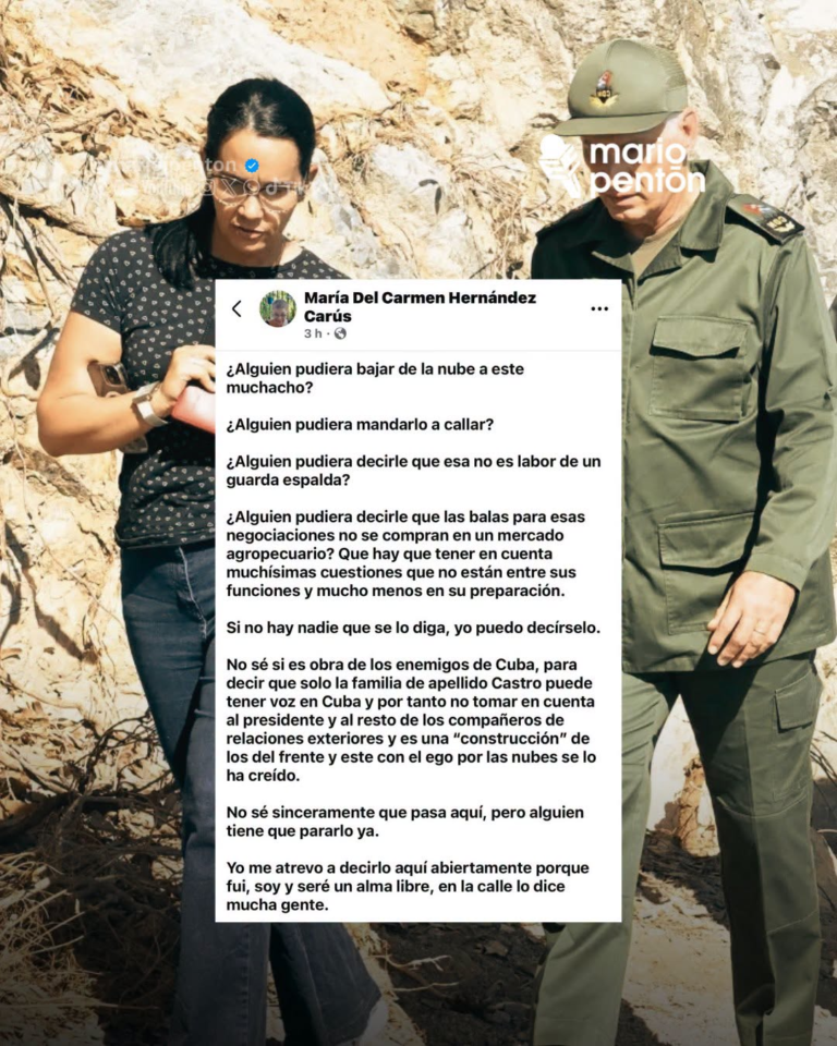 Madre de la secretaria de Díaz-Canel cuestiona a Raúl Guillermo